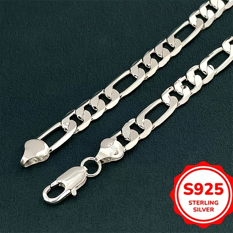 925 Sterling Silver Chain Necklace Men - Großhandel Herren 925 Sterling Silber Halskette