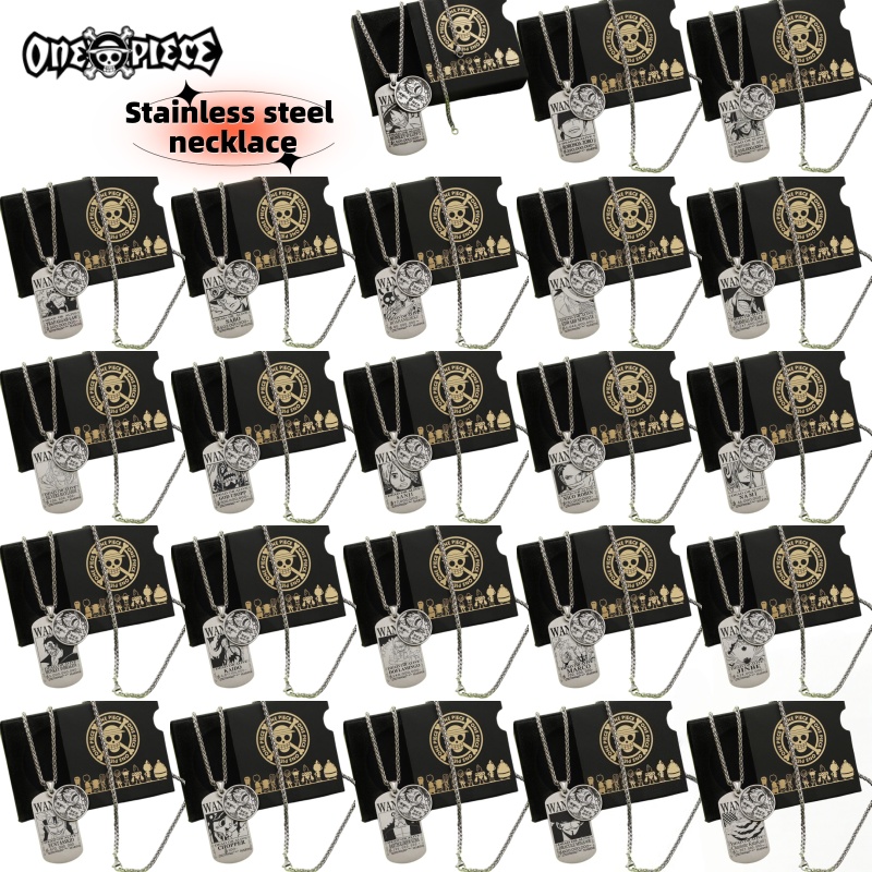 Anime Pendant Necklace - One Piece Cartoon Anime Zubehör Halskette