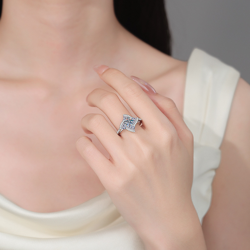 Apaison Funkelnder 1 Karat D-F – Moissanite Engagement Ring 1 Carat Bewertung und Preis
