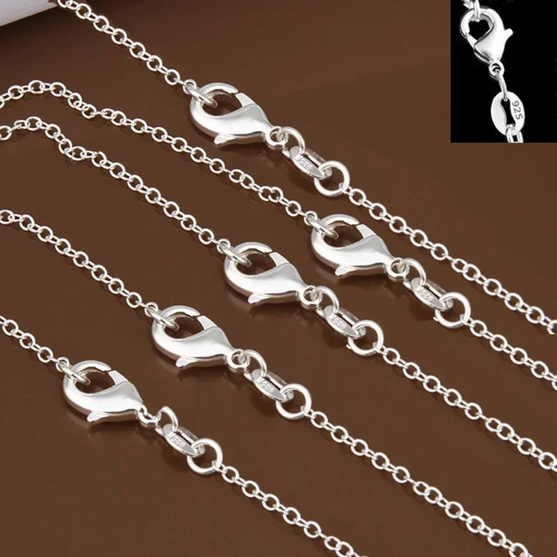Großhandel 5 teile/los 925 Ste – 925 Sterling Silver Chain Necklace Men Bewertung und Preis