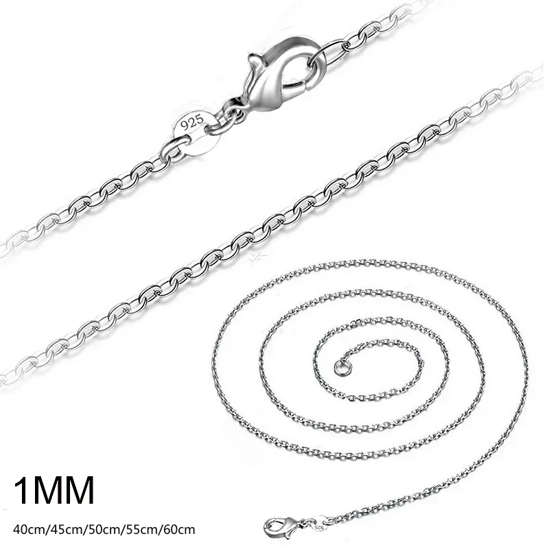 Großhandel 5 teile/los 925 Ste – 925 Sterling Silver Chain Necklace Men Bewertung und Preis