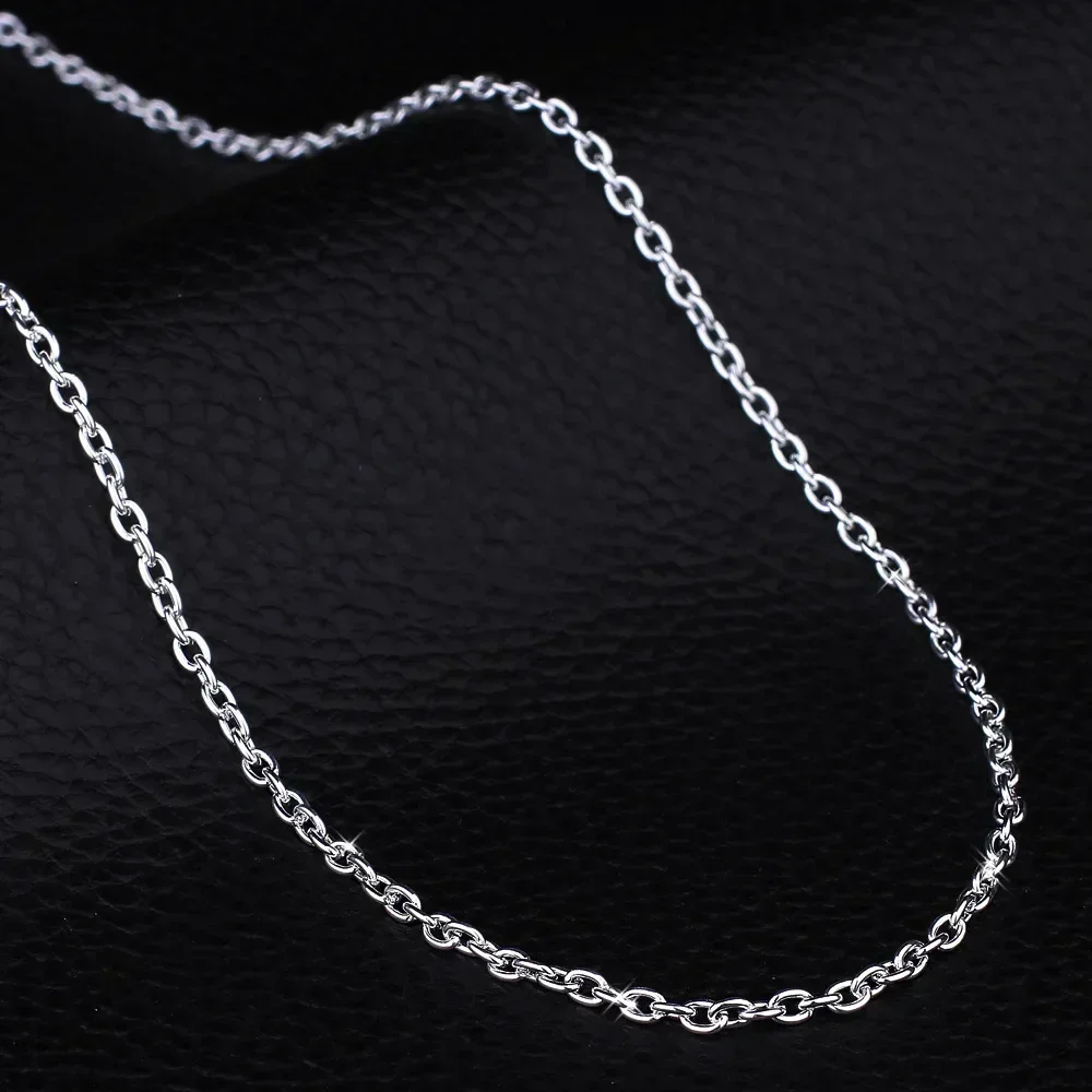 Großhandel 5 teile/los 925 Ste – 925 Sterling Silver Chain Necklace Men Bewertung und Preis