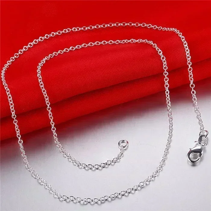 Großhandel 5 teile/los 925 Ste – 925 Sterling Silver Chain Necklace Men Bewertung und Preis