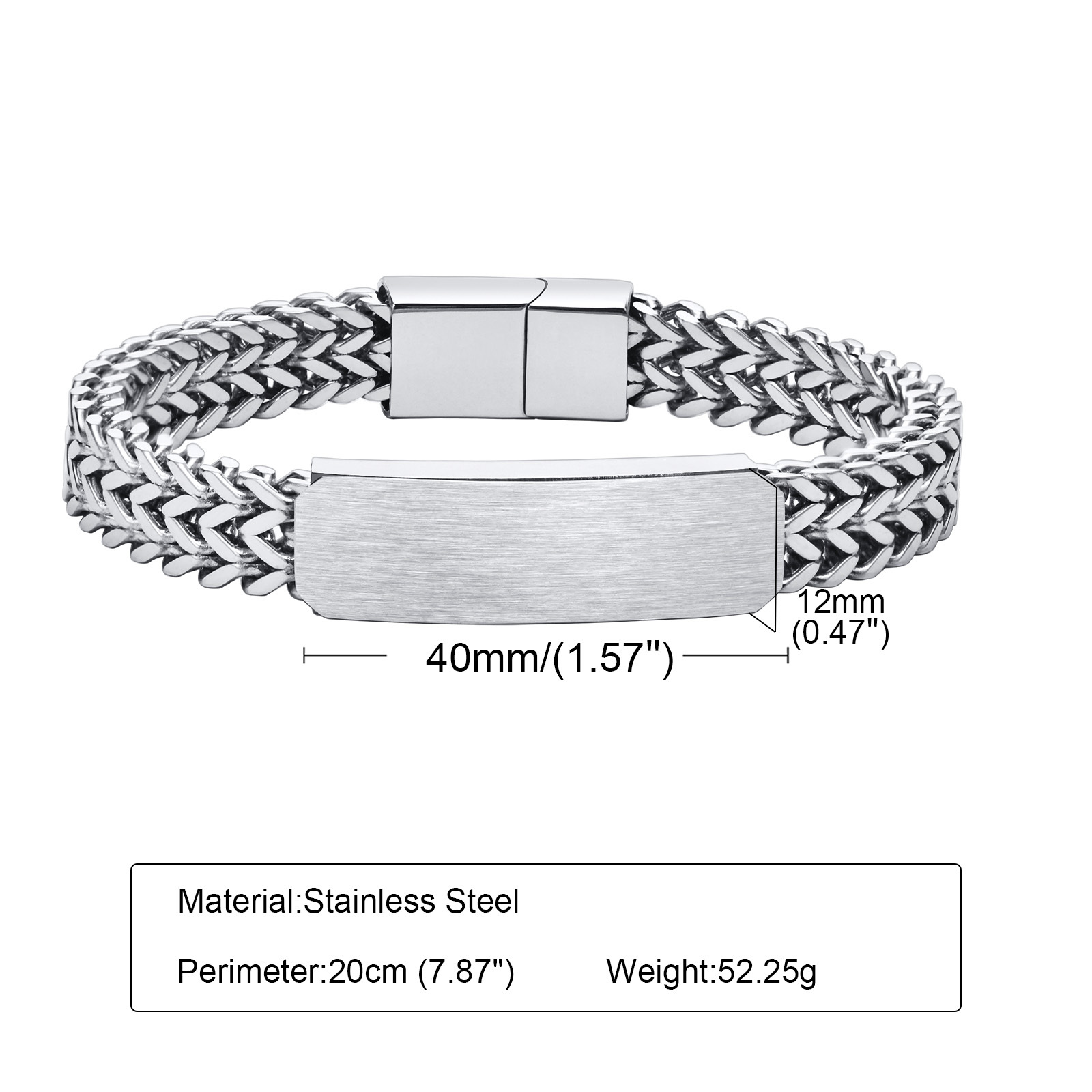Kostenlos anpassen ID Armbände – Cuban Link Chain 12Mm Bewertung und Preis