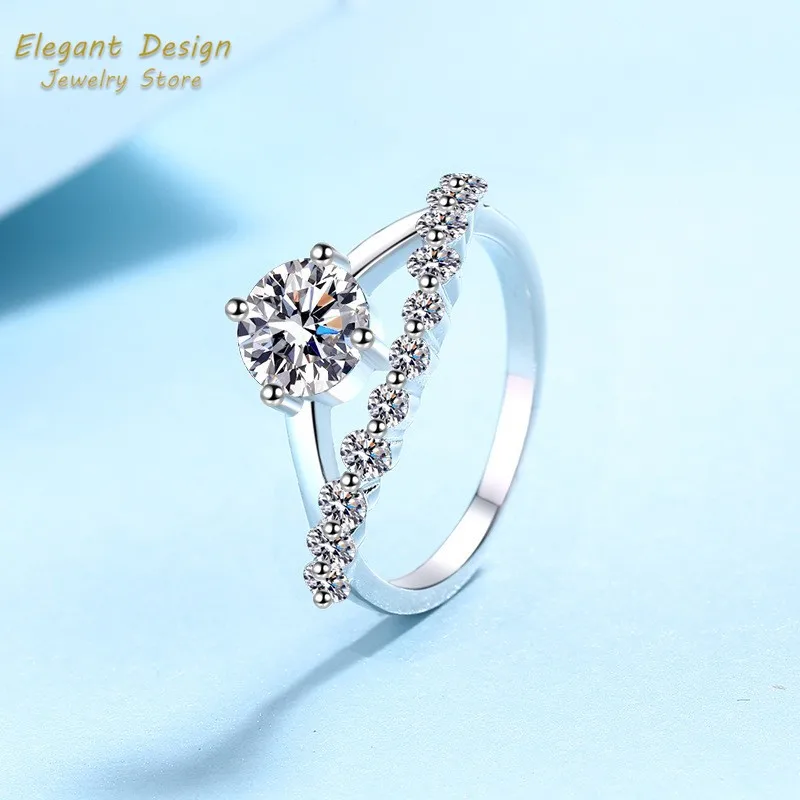 Crown of Love Platin Pt950 Ehe – Moissanite Engagement Ring 1 Carat Bewertung und Preis