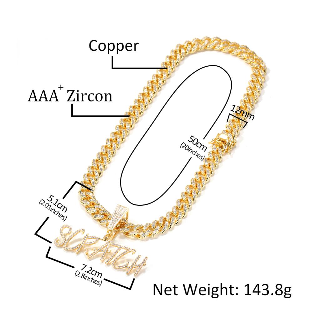 TBTK Angepasst Name Curisve Br – Cuban Link Chain 12Mm Bewertung und Preis