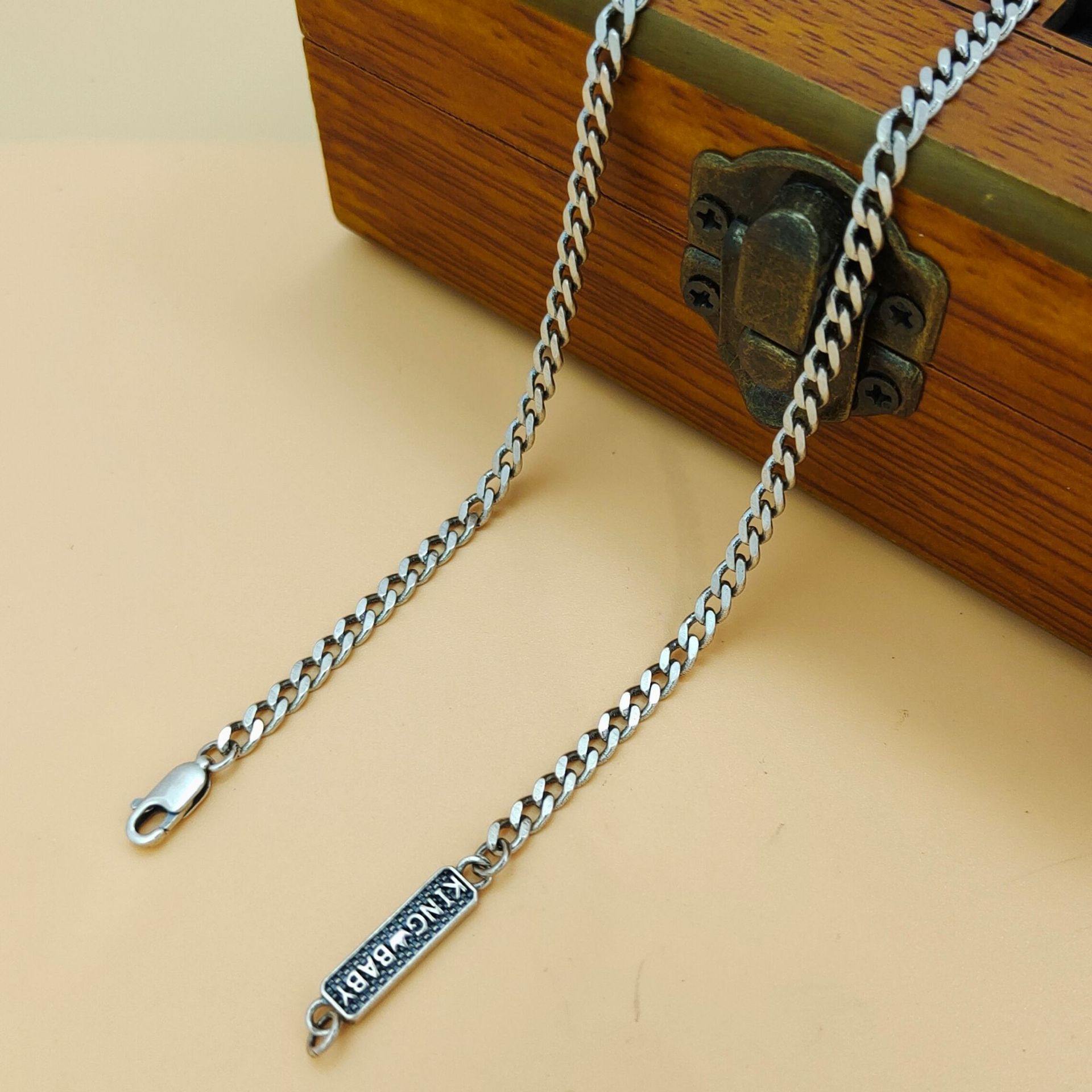 S925 Sterling Silber Trendige  – 925 Sterling Silver Chain Necklace Men Bewertung und Preis