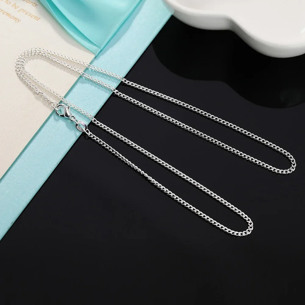 Halskette aus 925er-Sterlingsi – 925 Sterling Silver Chain Necklace Men Bewertung und Preis