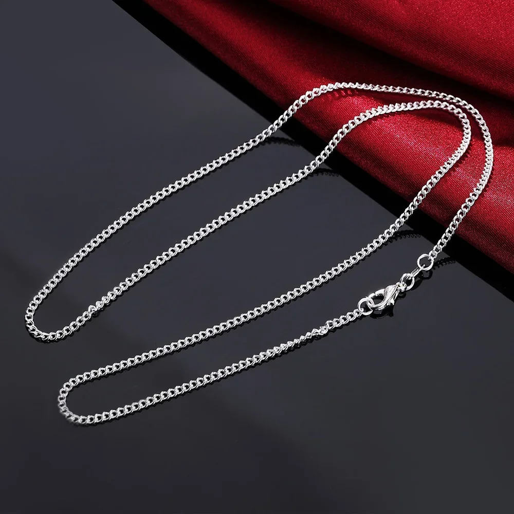 Halskette aus 925er-Sterlingsi – 925 Sterling Silver Chain Necklace Men Bewertung und Preis