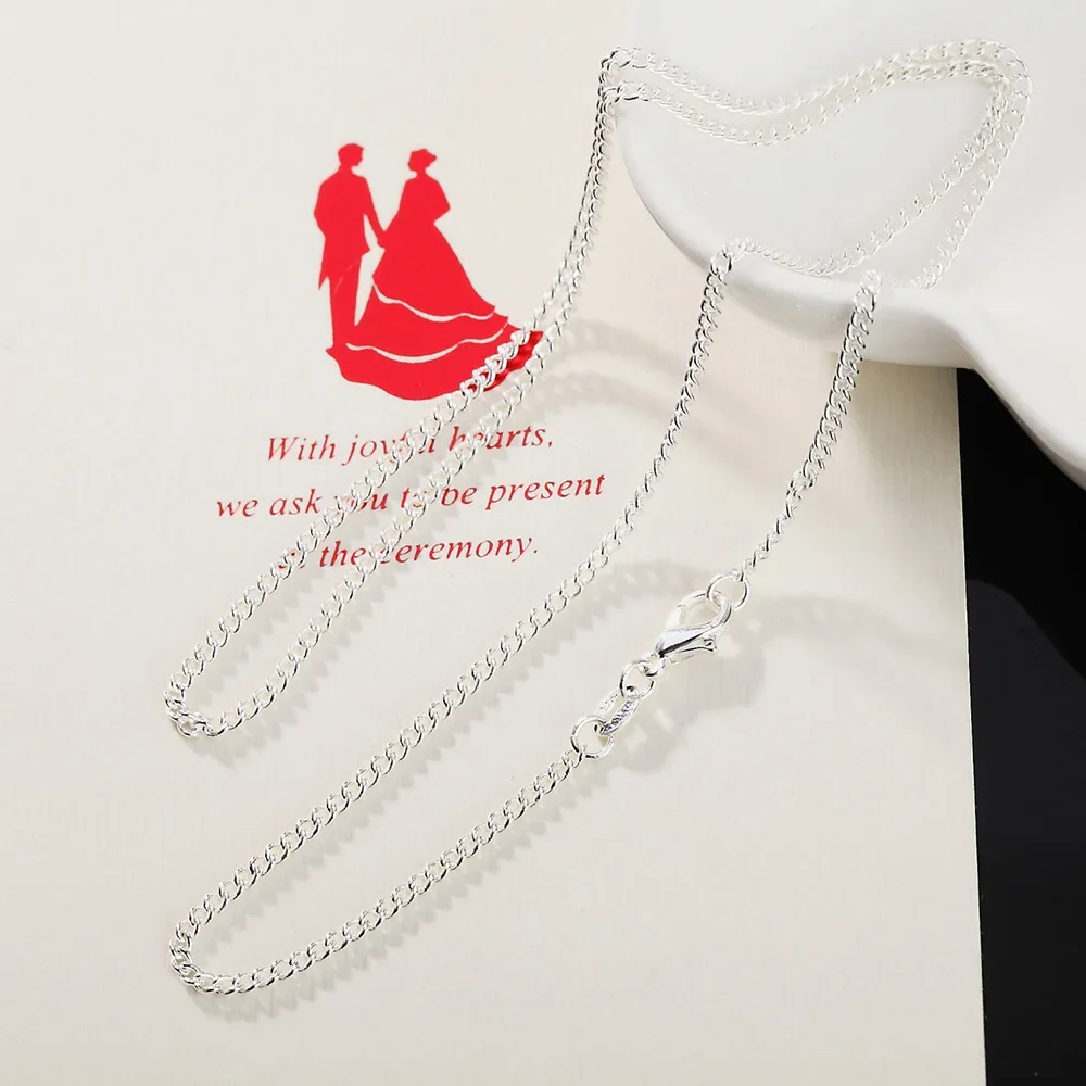 Halskette aus 925er-Sterlingsi – 925 Sterling Silver Chain Necklace Men Bewertung und Preis