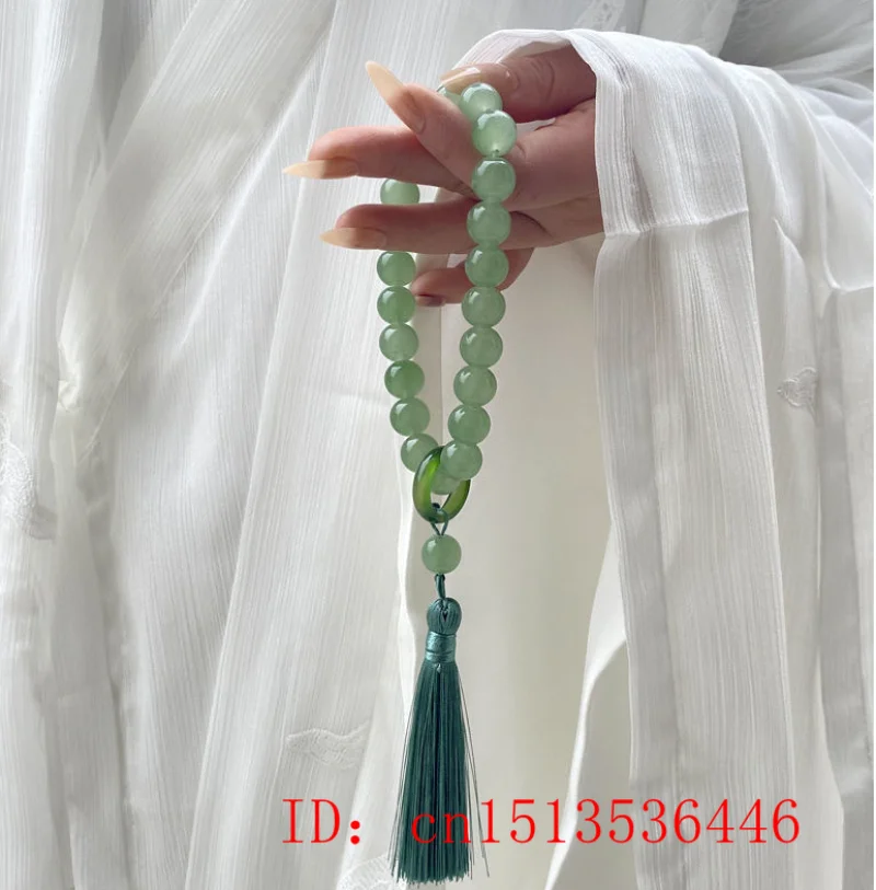 Grüner Jade stein 12mm Perlen  – Necklaces Bewertung und Preis